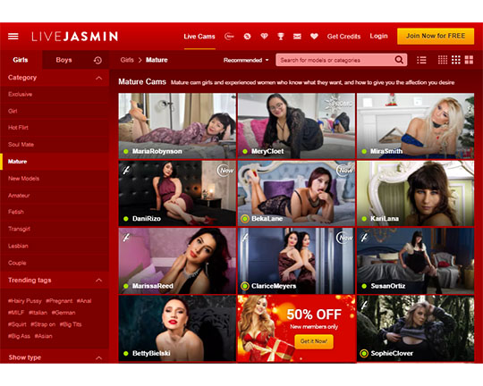 Livejasmin Mature Logo