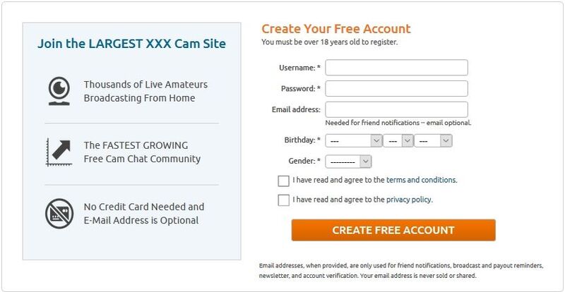 Becoming a member of Chaturbate is a free, fast and secure. Registration to Chaturbate is secure, free and easy