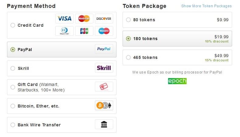 The more tokens you buy, the cheaper they become Stripchat prices and payment options